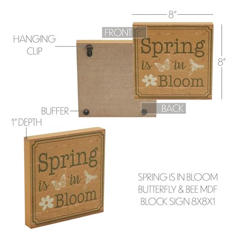 Thumbnail: Spring Is in Bloom Block Sign