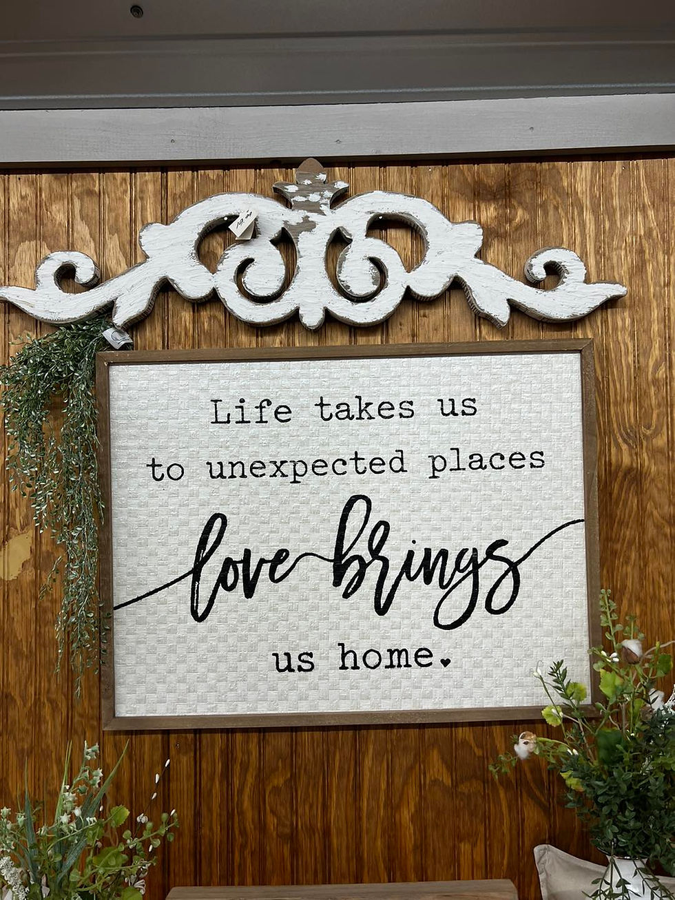 Thumbnail: Life Takes Us to . . . - Framed Sign