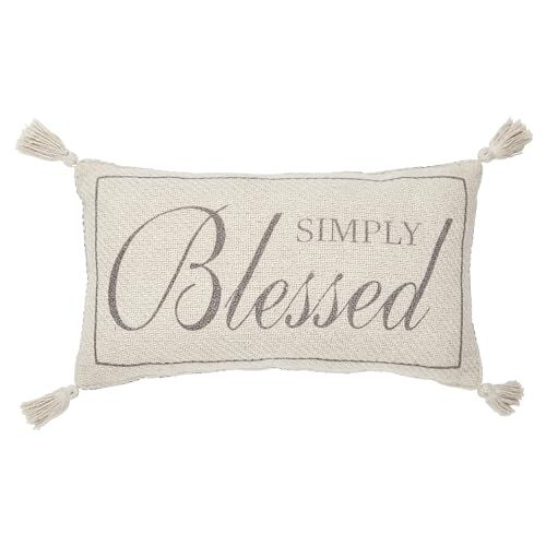 Thumbnail: Harvest Blessings "Simply Blessed" Woven Pillow