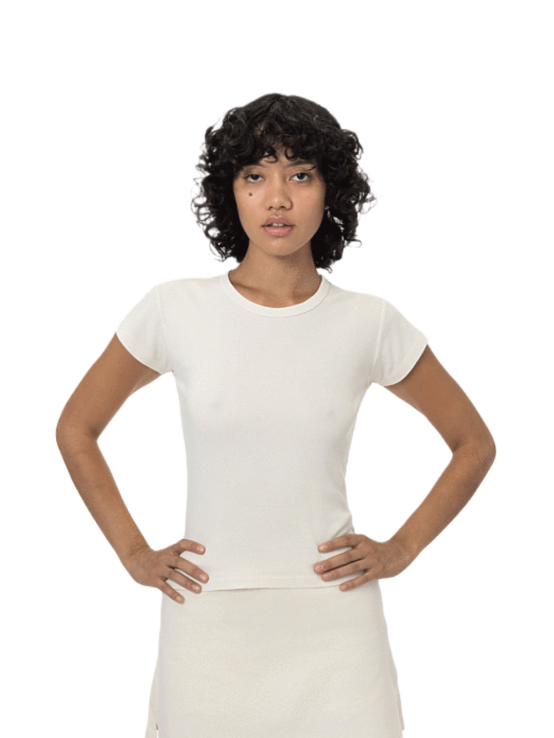 43021GD Garment Dye Cap Sleeve Baby Tee