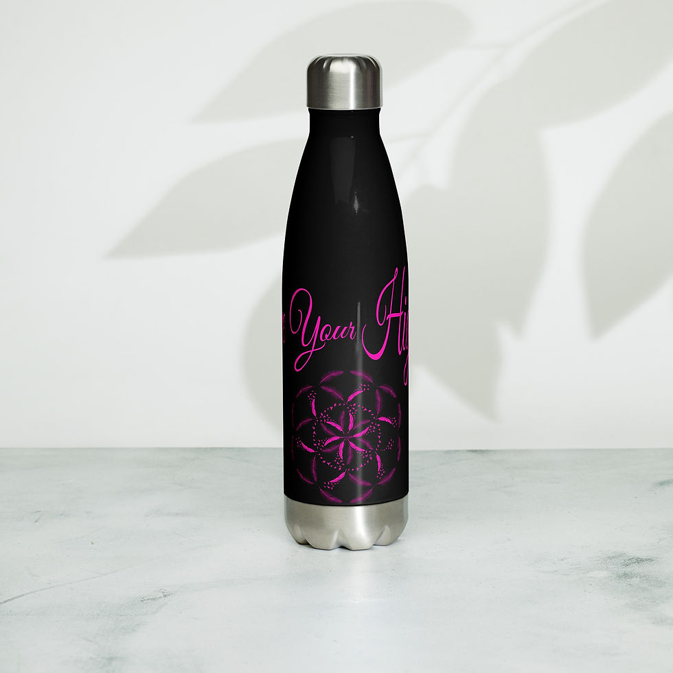(17oz) Soul Nourishing Stainless Steel Water Bottle | LYH-Pink Edition