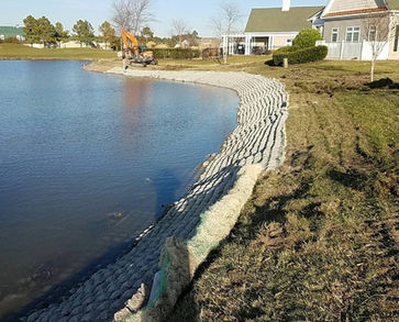 Flexmat Erosion Control of side sloop