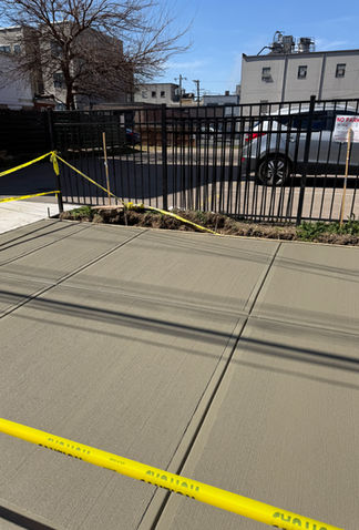 new concrete driveway