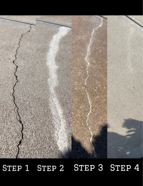 Cincinnati Concrete Crack Repair process