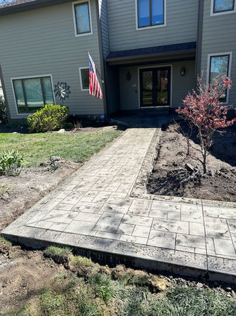 Viking Stamped and Decorative Concrete sidewalk