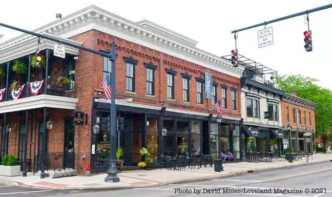 Image of building in downtown Loveland, Ohio
