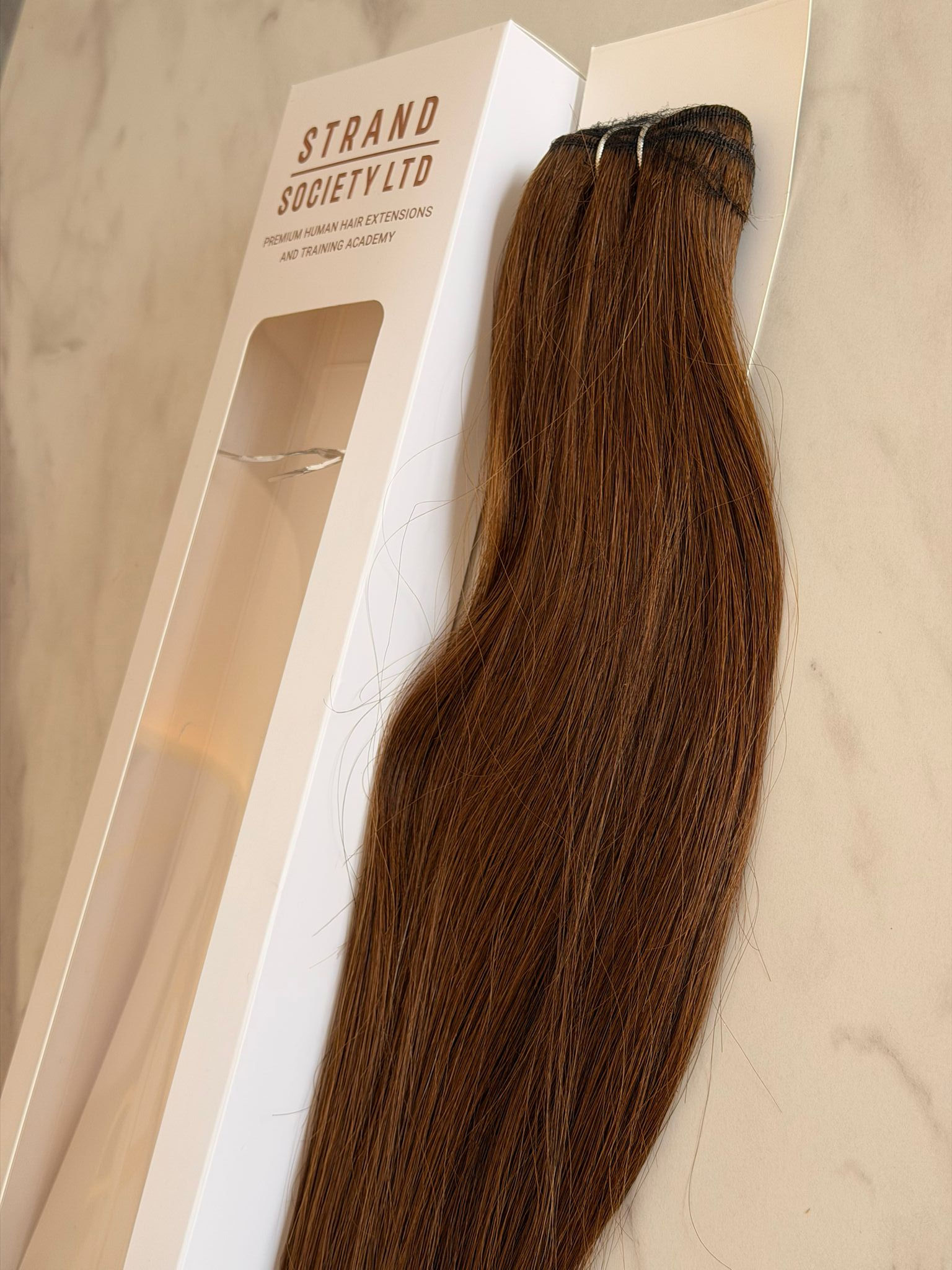 #4 Chestnut Weft Human hair extensions