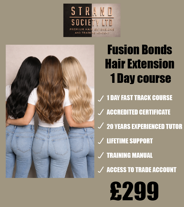 Hot Fusion Bond Fast Track 1 Day Hair extension Course