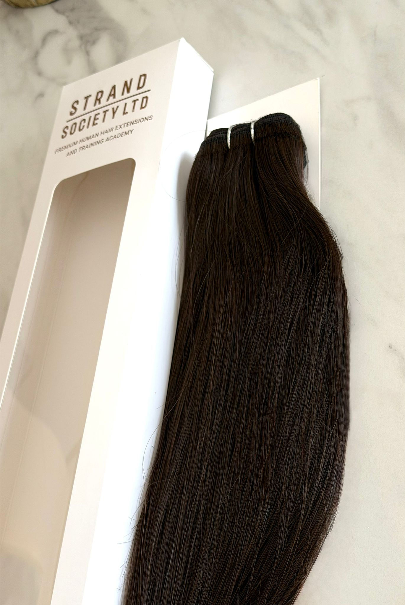 #2 Midnight Mocha Weft Human hair extensions
