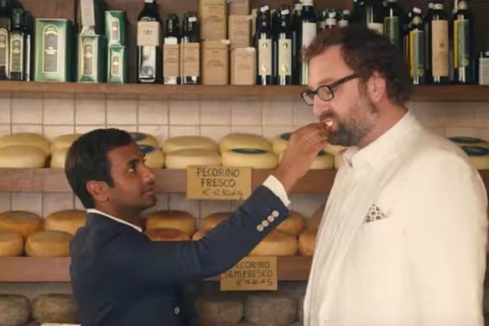 Master of None: Dev asks his friend to taste freshly churned cheese.