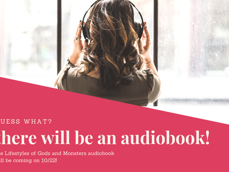 An audio book! There will be an audio book (and three things I love)