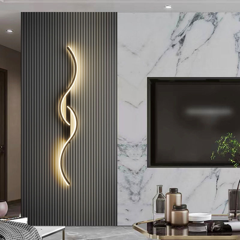 Modern LED Wall Lamp Minimalist Led Light Bedroom Bedside Long Strip Wall Sconce