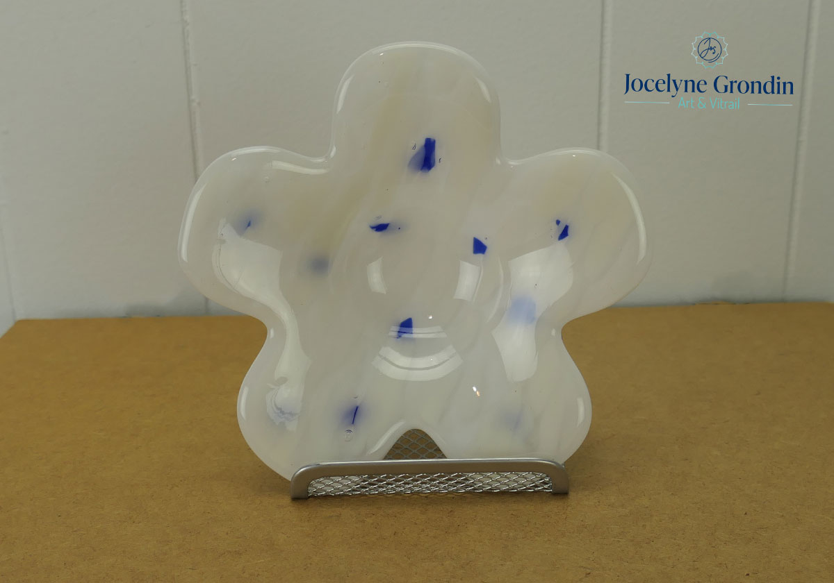 Assiette en verre forme de fleur No 1997