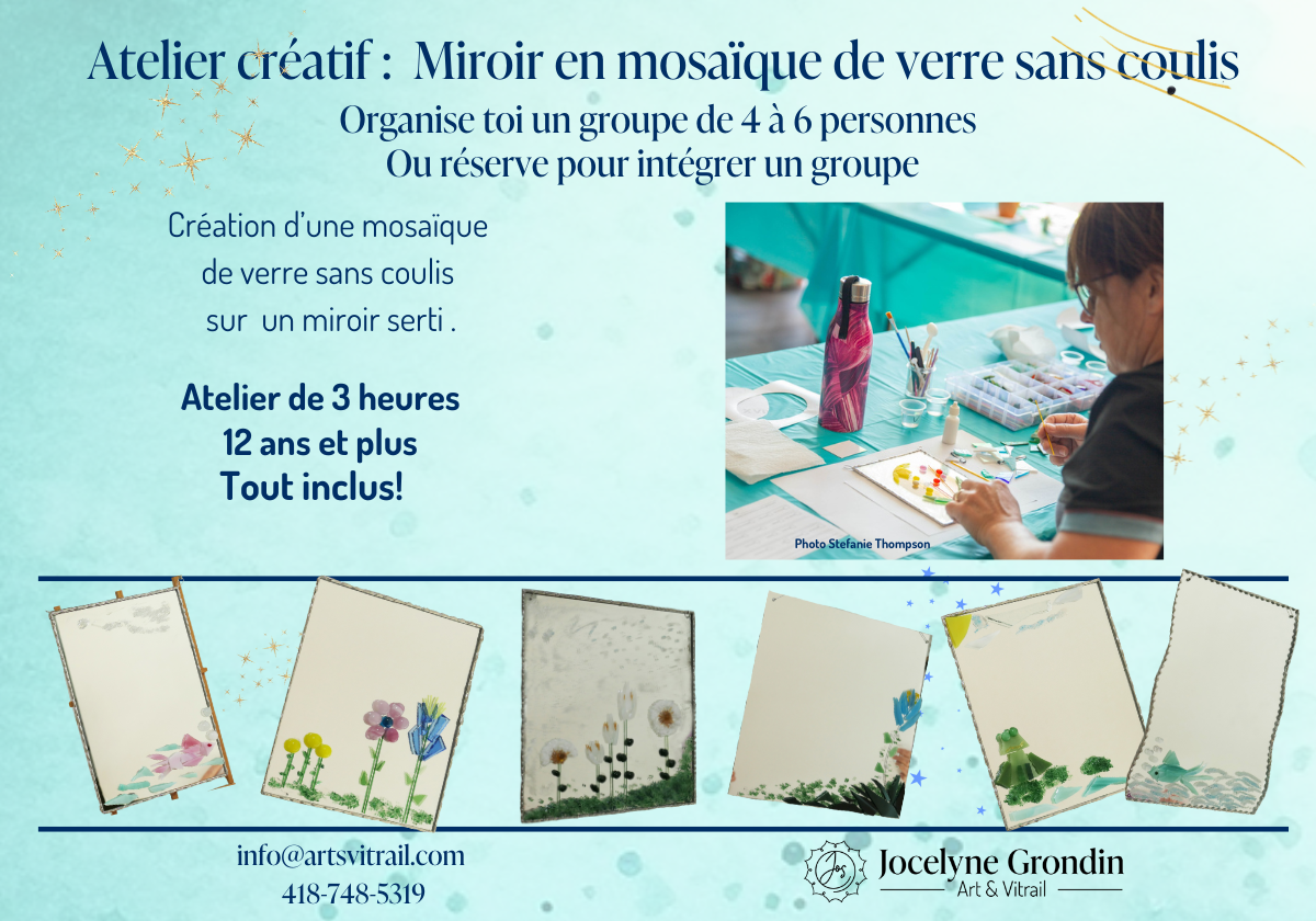 Atelier créatif - Mosaïque sur miroir - No AT-3