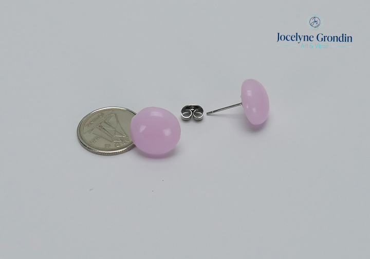 Boucles d oreilles rose no 1929