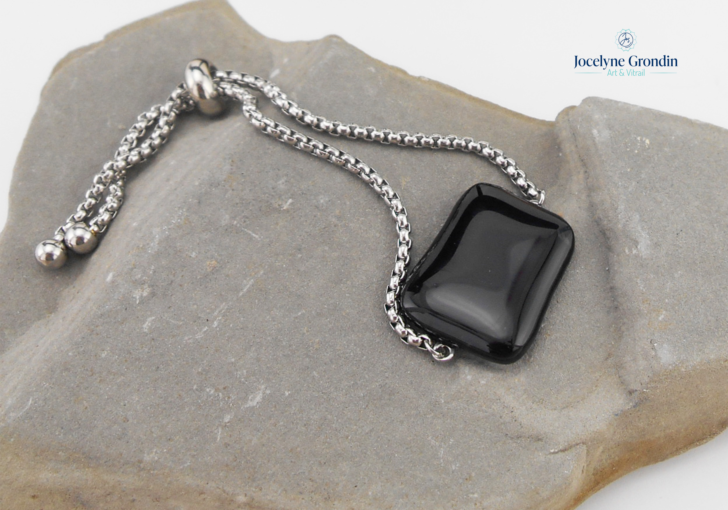 Bracelet ajustable noir no 1285