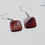 Miniature : Boucles d oreilles pendantes rouge no 1407 par Jocelyne Grondin