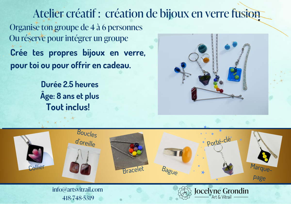 Atelier créatif - Bijoux en verre - No AT-2