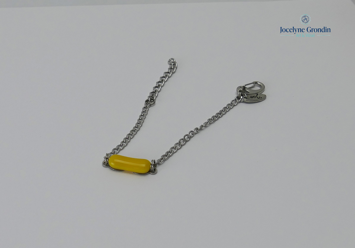 Bracelet ajustable jaune no 1301
