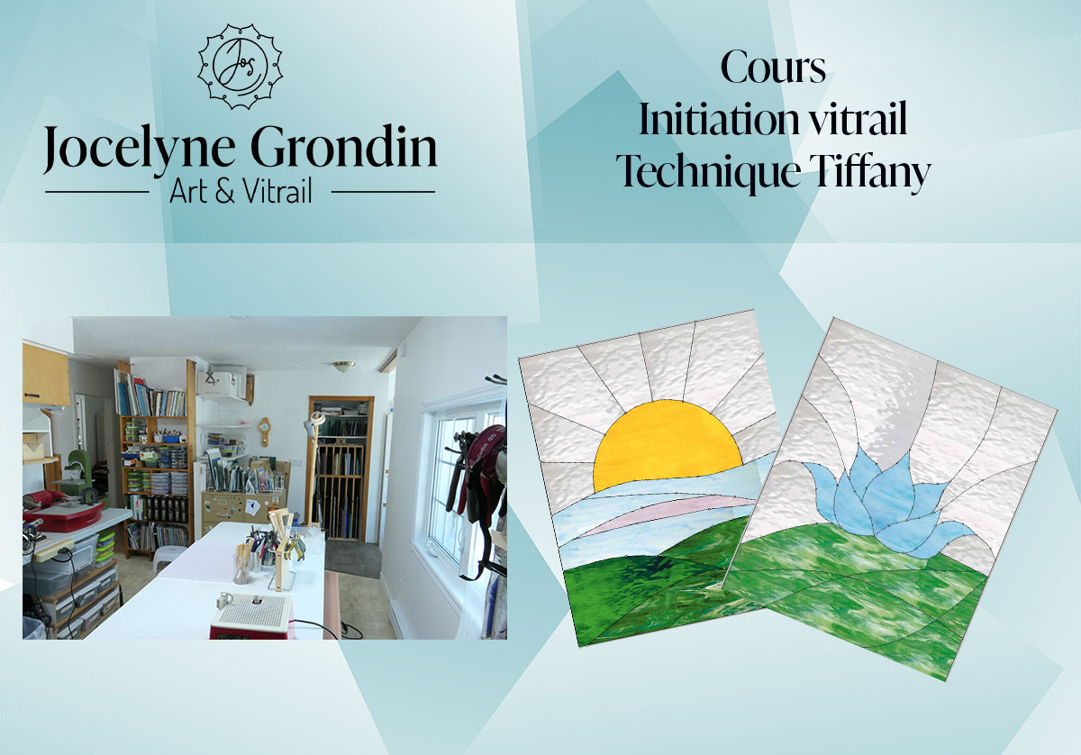 Cours d'initiation au vitrail Technique Tiffany