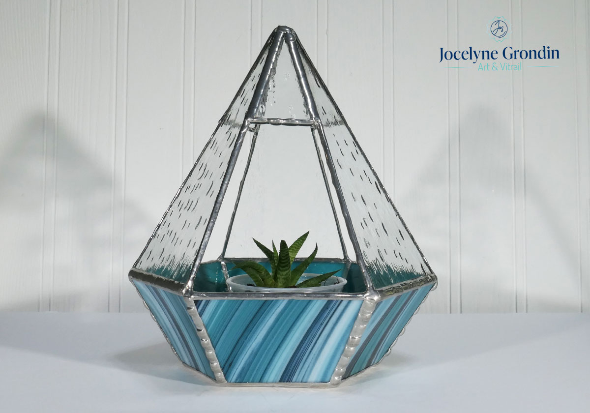 Terrarium en vitrail No 1801