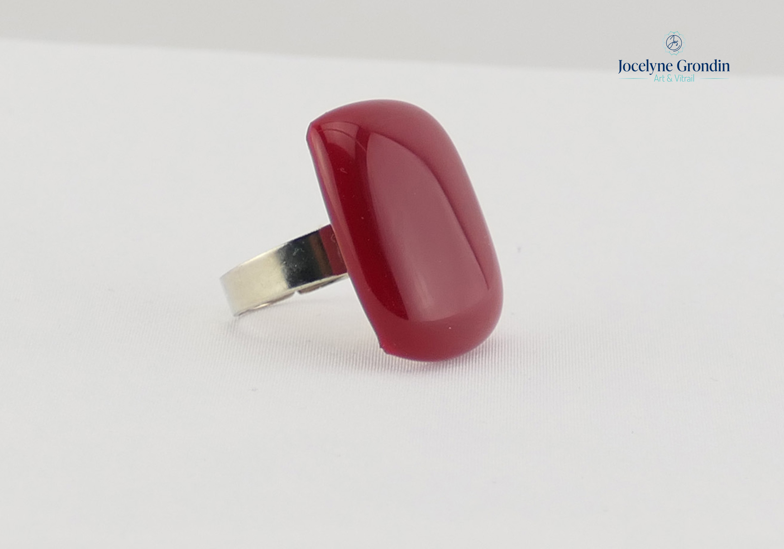Bague ajustable rouge No 1413