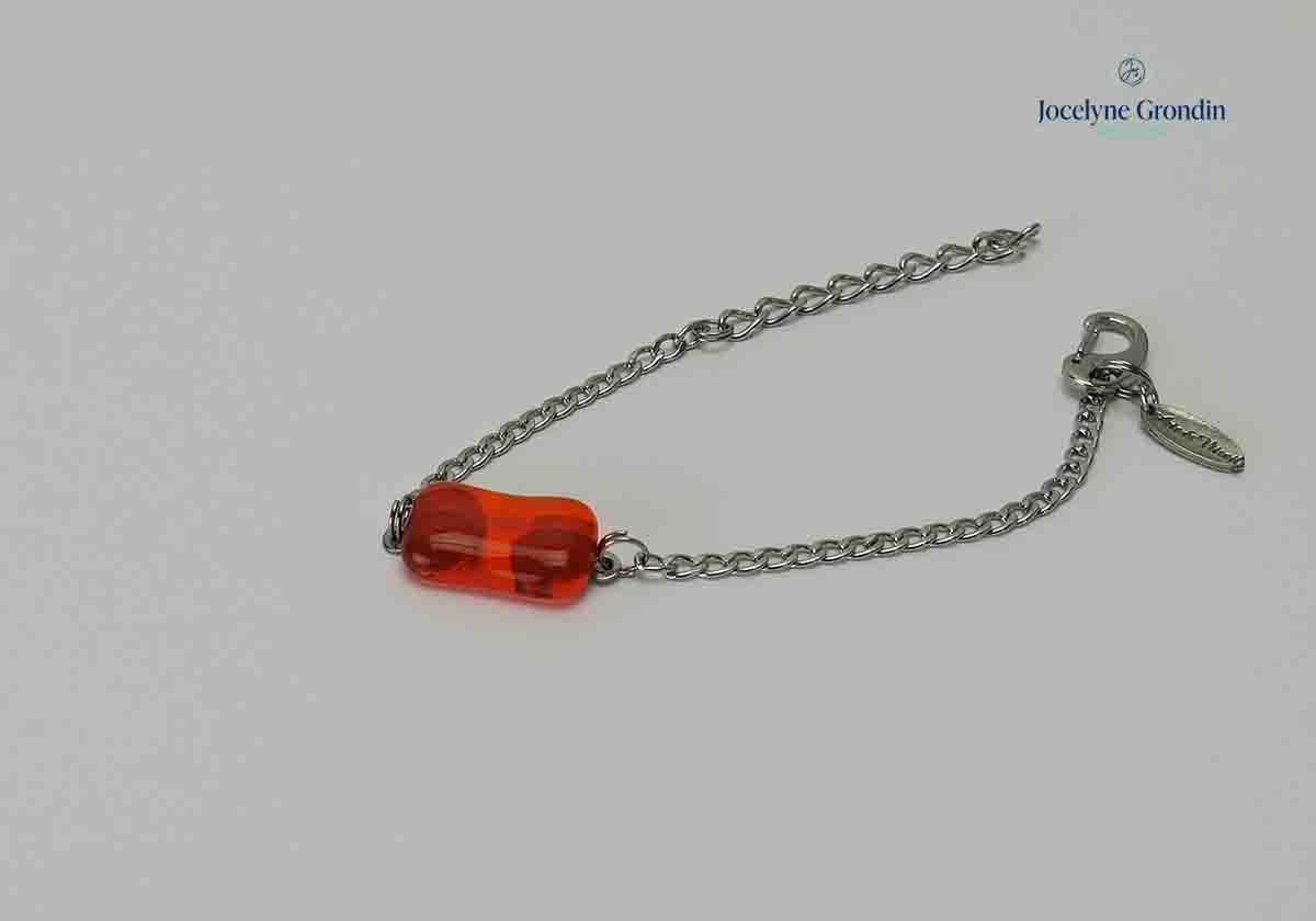 Bracelet orange no 1302
