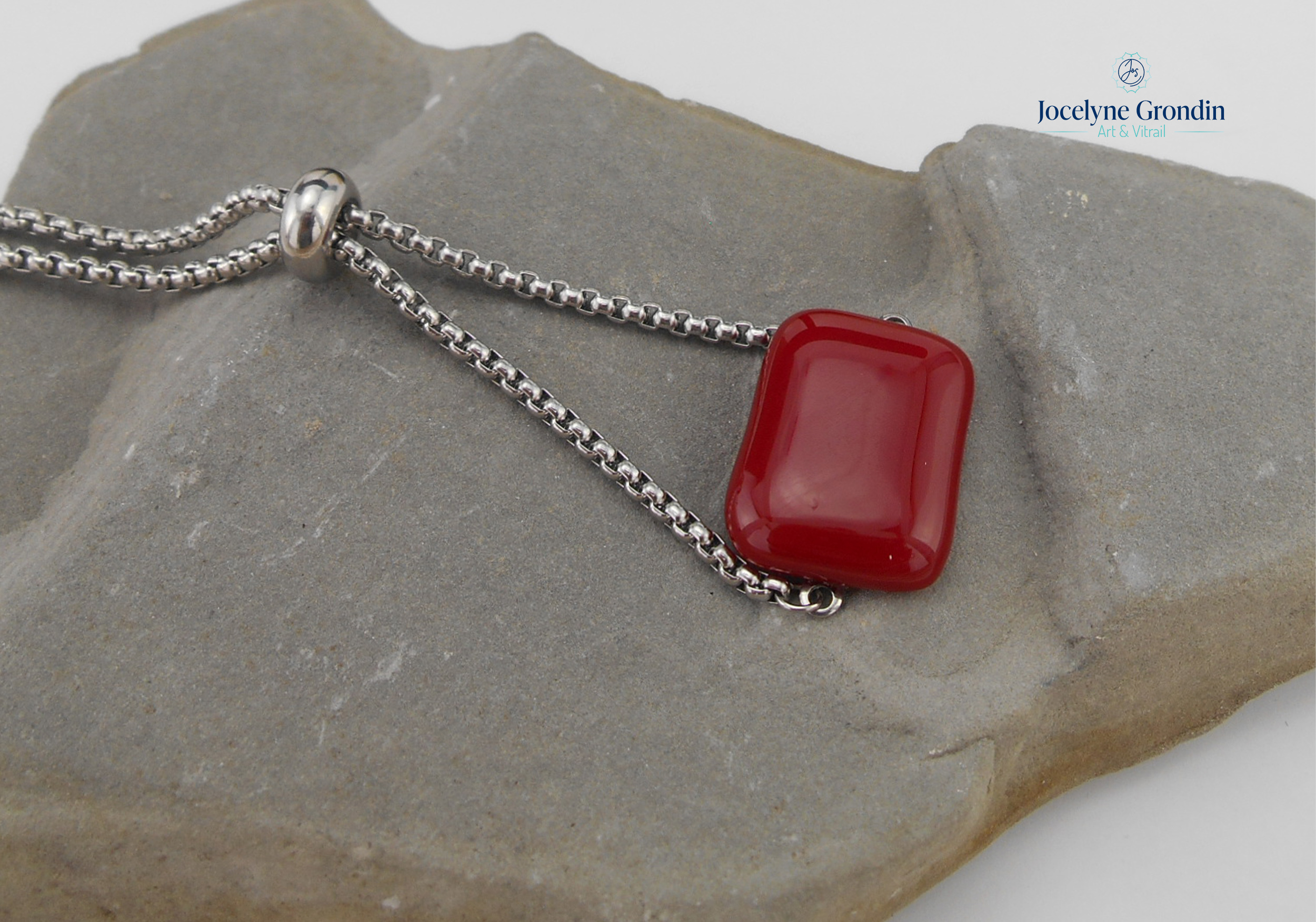 Bracelet ajustable rouge no 1281