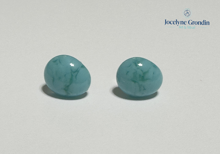 Boucles d oreilles turquoise no 1919