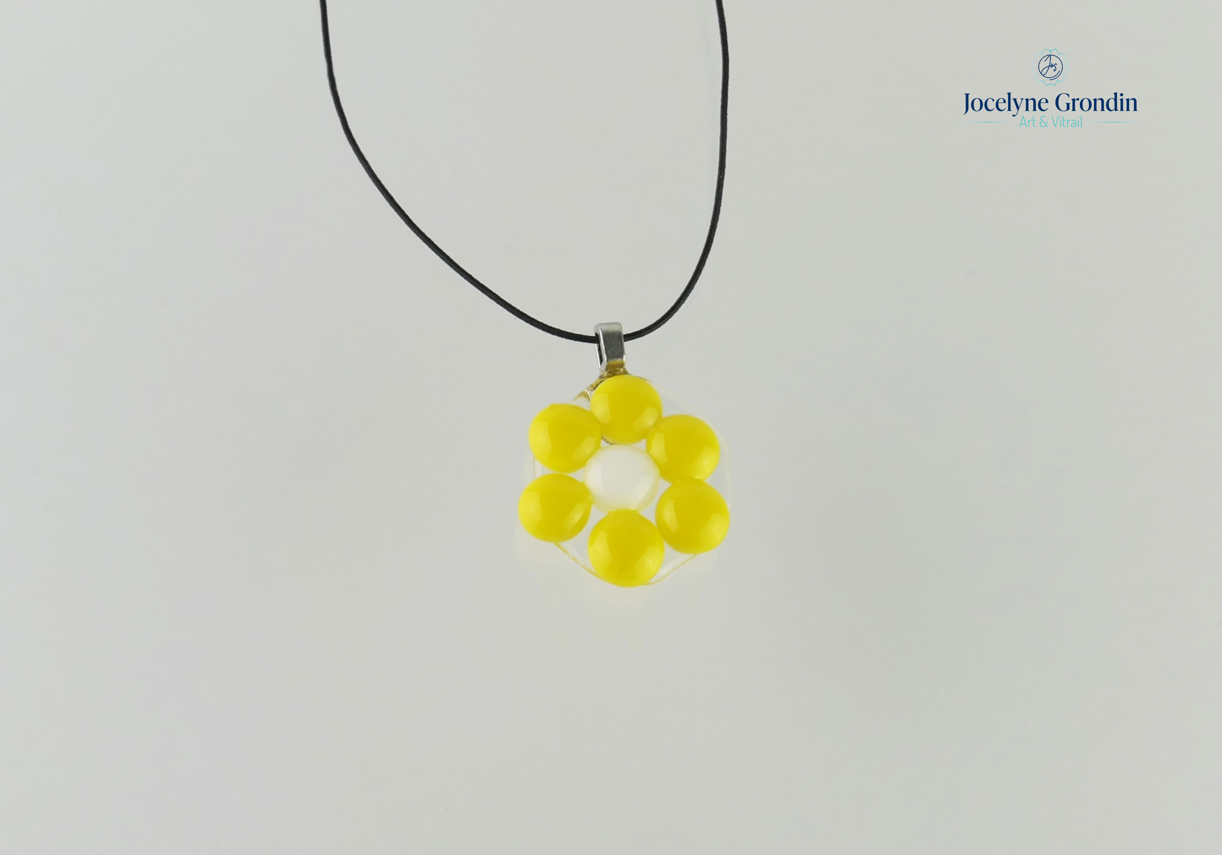 Collier marguerite jaune No 1499