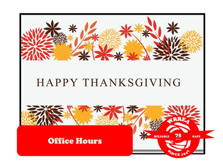 Thanksgiving Office Hours