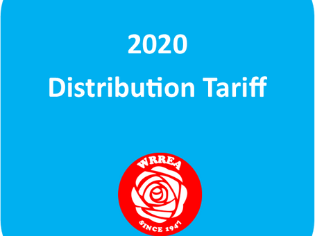 2020 Distribution Tariff Frozen!
