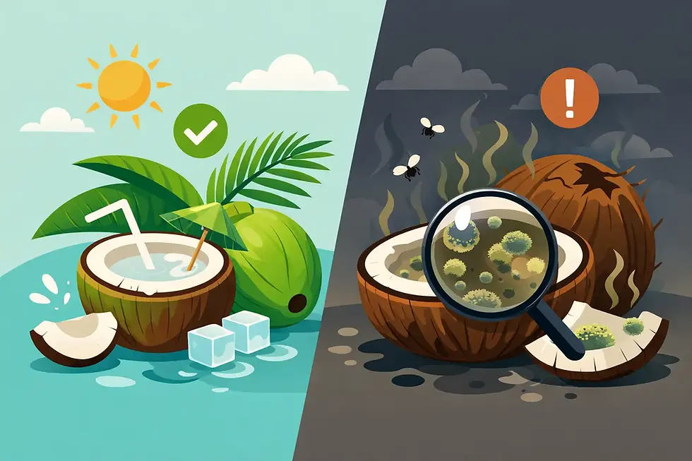 How to Spot Coconut Spoilage Before You Drink