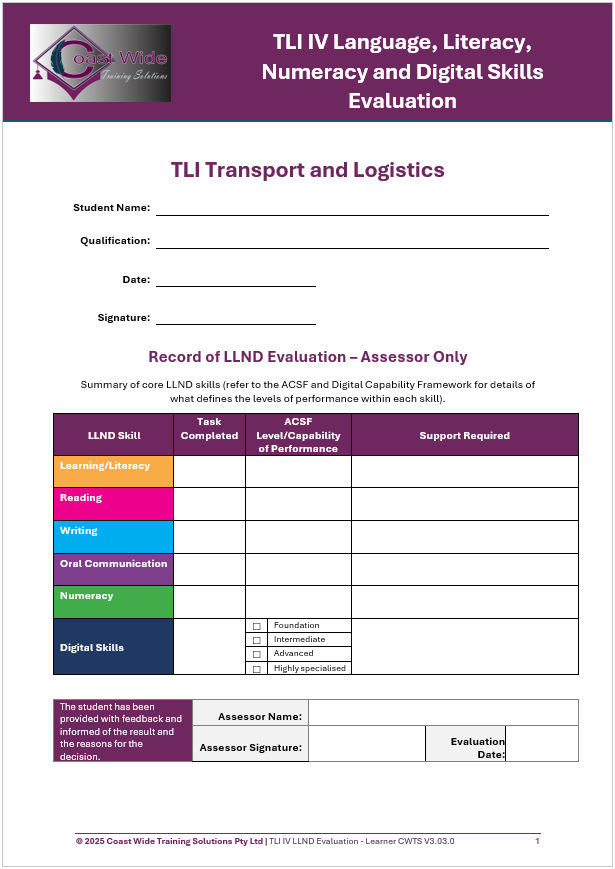 Thumbnail: TLI41225 Cert IV Motor Vehicle Driver Training (Heavy Vehicle)