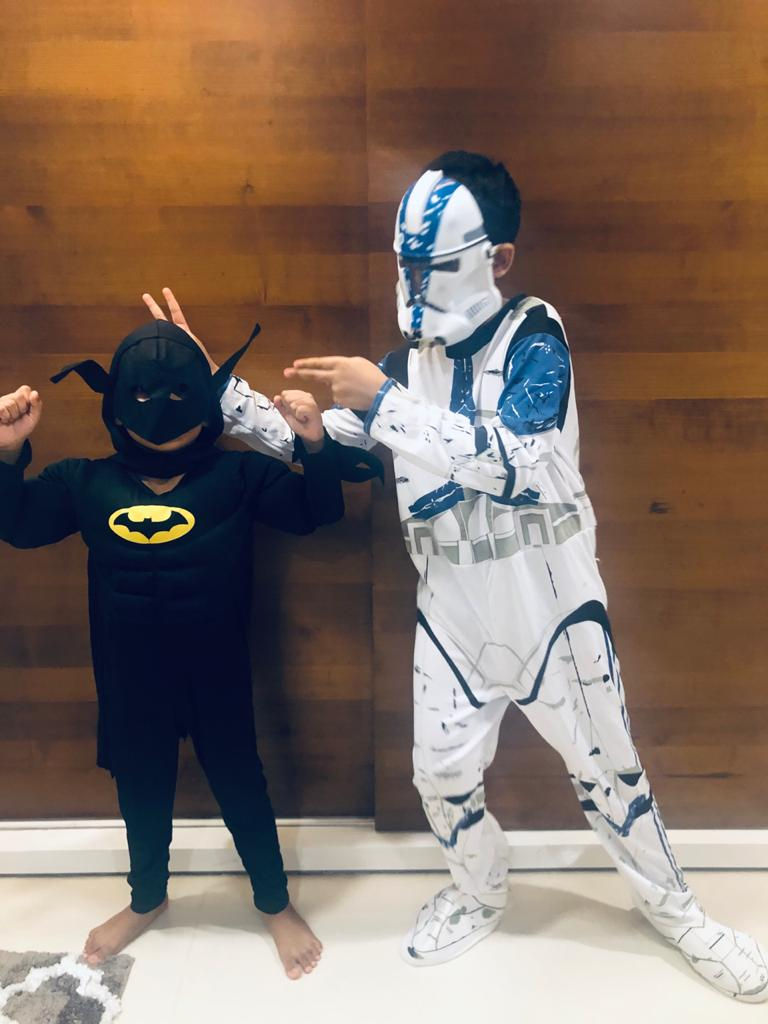 arinjay and vivikt - batman and stormtrooper