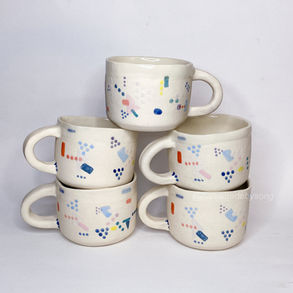 Geometric Colorful Mug by Yuxin Song