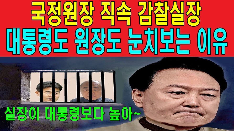 국정원장 직속 감찰실장, 대통령도 원장도 눈치보는 이유