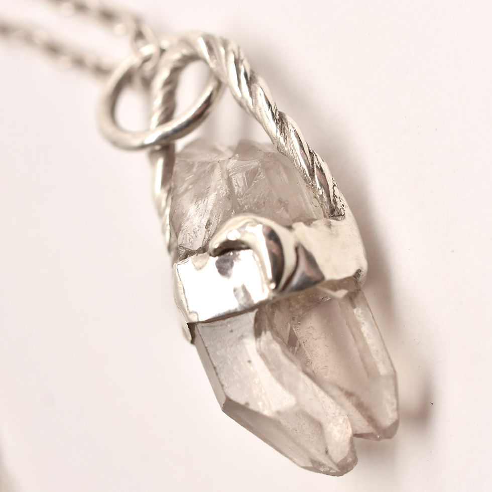 Smokey quartz pendant necklace