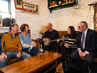 a traditional music session in a pub in west cork