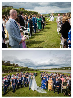 an outdoor wedding ceremony in west cork, ireland