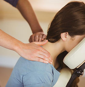 Chair massage session