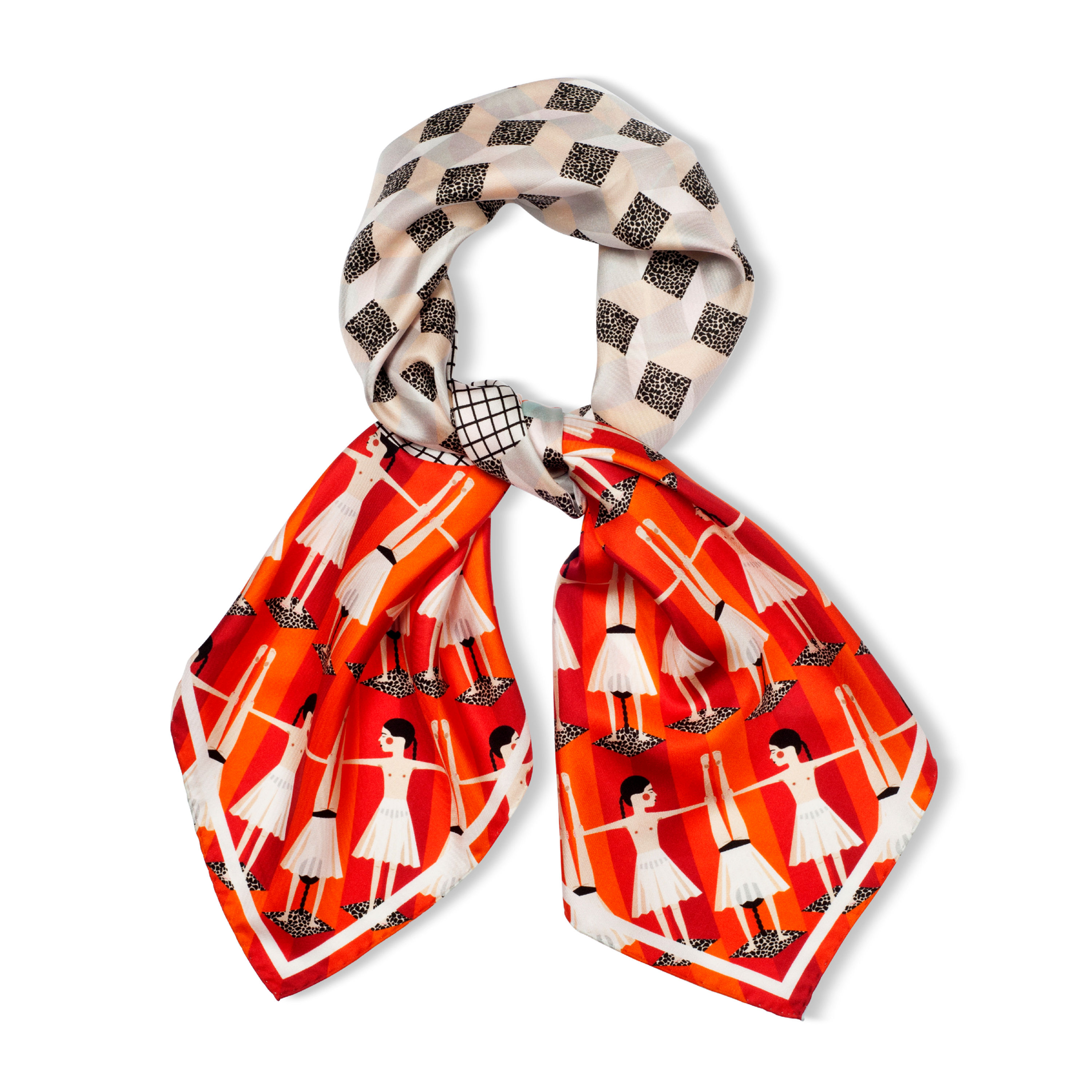 Girotondo silk scarf