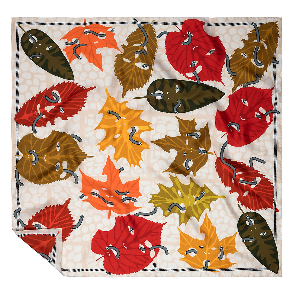 Vermouth silk scarf