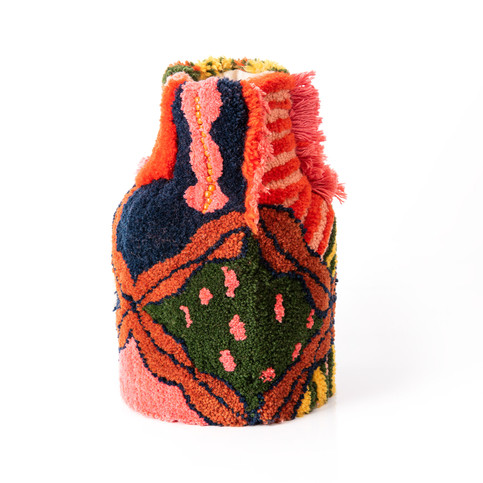 Textile art sculpture tufting