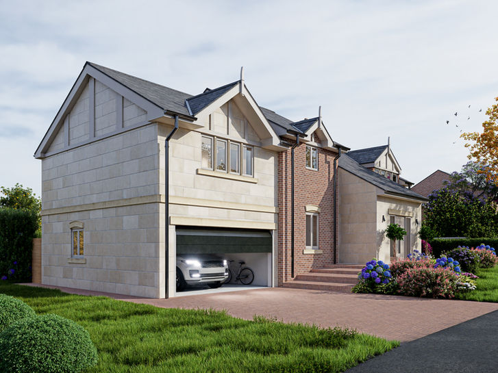 Photorealistic CGI for a new luxurious house development in North Wales by KreatiViz architectural 3d renderings