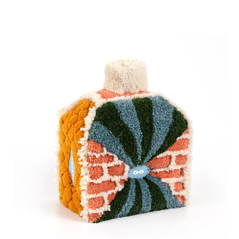 Textile art sculpture tufting