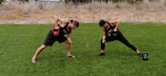 Kettlebell strength training class at Del Sol in Dripping Springs Texas