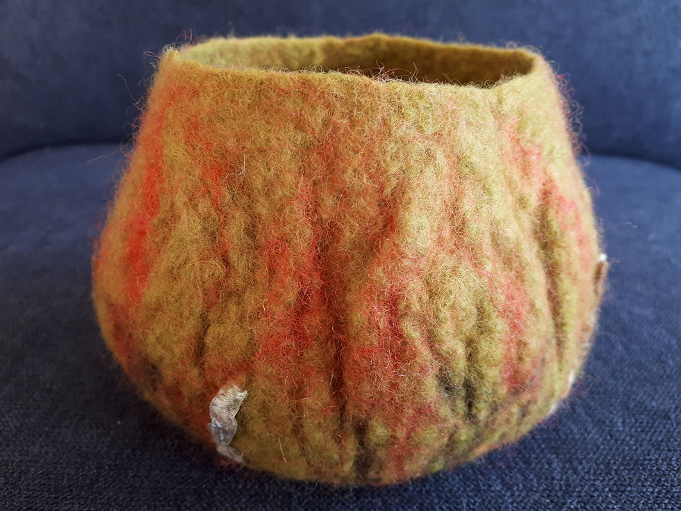 Wet felting workshop at Hudson Street Hum