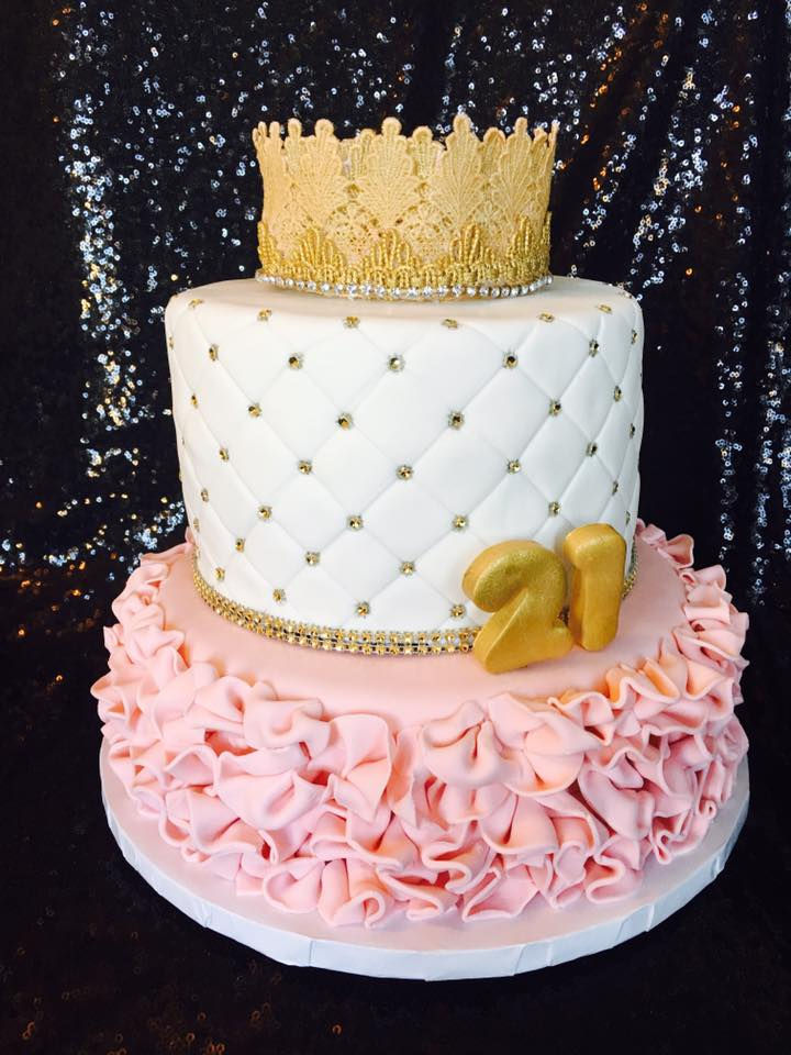 Adult 21st Birthday Cake