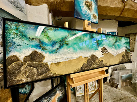 MAYA - Resin sea art. Resin & Plaster art. Seascape art.